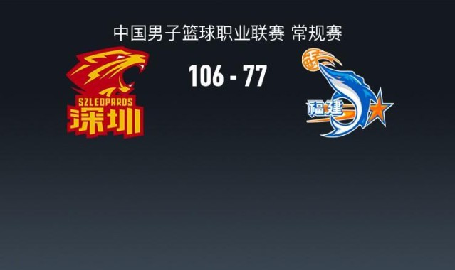 乐鱼体育官网-CBA战报：深圳106-77大胜福建取CBA5连胜，特奎维恩-史密斯24+11+5